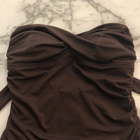 Jantzen halter swimsuit chocolate strapless 8 - Picture 3 of 7